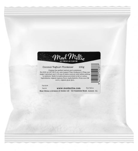 Mad Millie Coconut Yoghurt Thickener (100g) for creamy, dairy-free coconut yoghurt; made with organic ingredients.