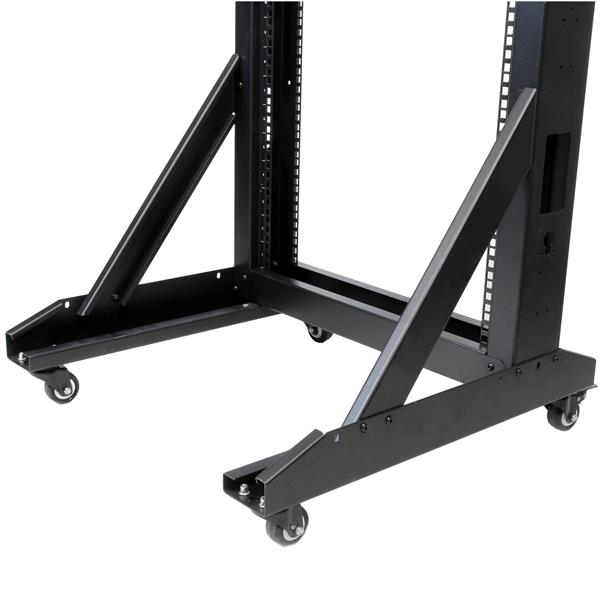 2-Post Server Rack with Casters - 42U