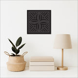 2 Tone Square Tapa 1 ( Black Acrylic + Black ACM ) Art Squares