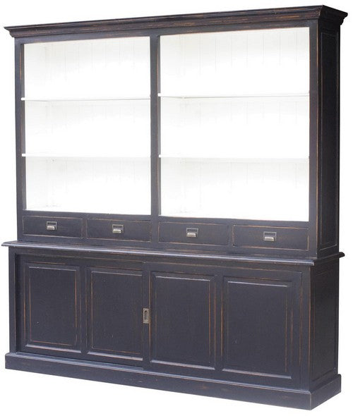 Bookcase Poplar/Black Wash