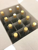 Glass Spirit Bottles & Metal Spirit Caps, 1125ml x 12