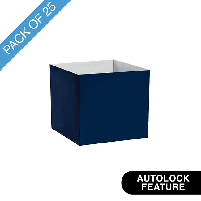 Mini Posy Box Gloss Autolock Base Pk25 Navy Blue