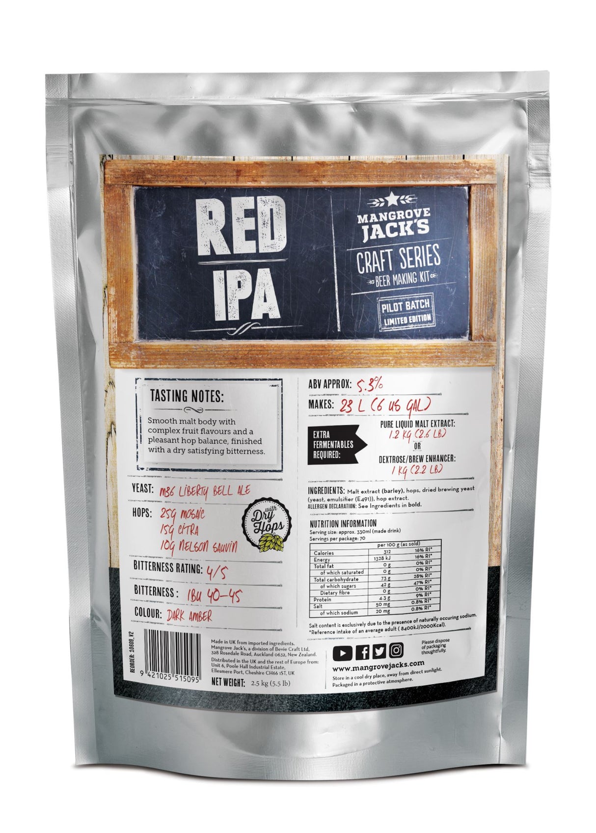 Mangrove Jack's Craft Series Red IPA (LE)