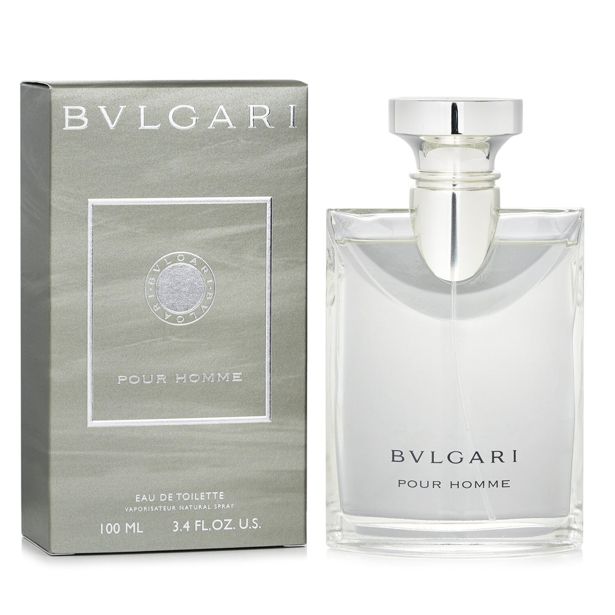 Bvlgari Pour Homme Eau De Toilette, 100ml, features a blend of black tea and wood notes for a sophisticated fragrance.