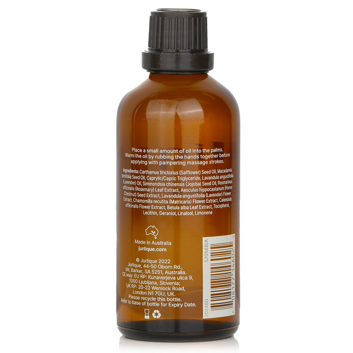 Jurlique Lavender Body Oil, 100ml: hydrating, calming oil with lavender and chamomile for soft, radiant skin.