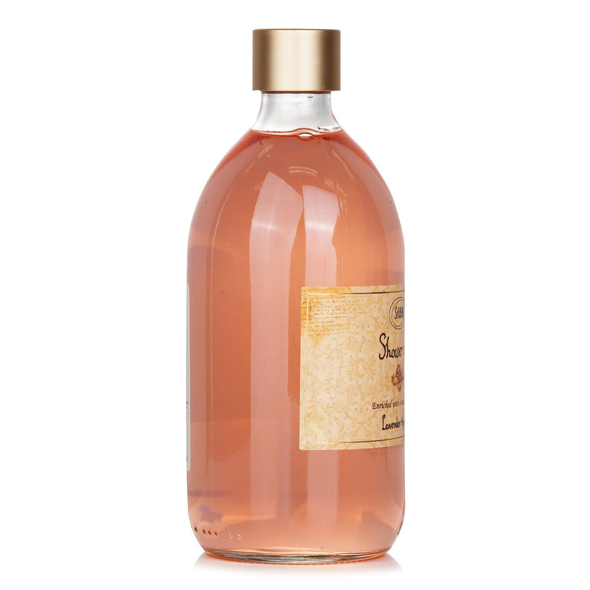 Luxurious Sabon Lavender Apple Shower Oil in 500ml, enriched with essential oils for moisturizing and mood enhancement.