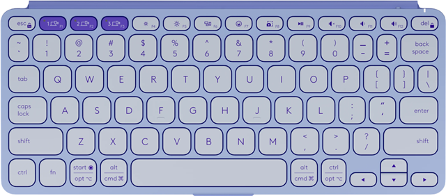 Logitech Keys-To-Go 2 Portable Wireless Keyboard Universal - LILAC