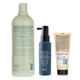 Pelo Baum Hair Revitalizing Solution and Aveda Volumizing Shampoo set for revitalizing and volumizing dry, damaged hair.