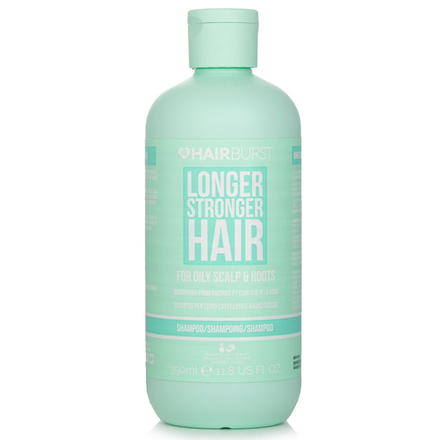 Hairburst Pineapple & Coconut Shampoo - 350ml, ideal for oily scalps, deeply cleanses, reduces sebum, and smells delightful.