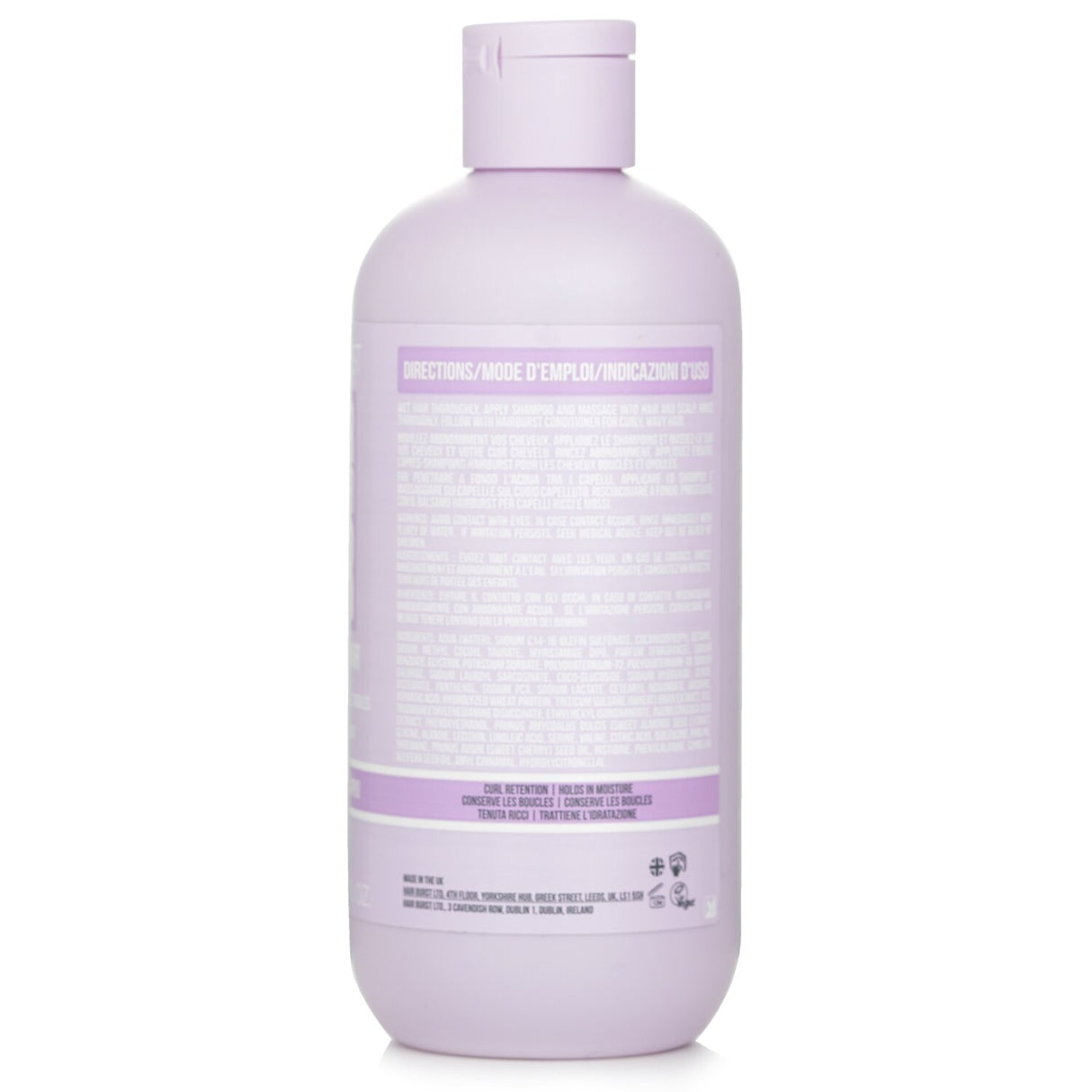 Gentle Cherry & Almond Shampoo for curly and wavy hair, enriched with nourishing extracts for bouncy, beautiful curls.