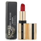 Bobbi Brown Luxe Lipstick in #Parisian Red, 3.5g, offers vibrant color and satin finish while nourishing and hydrating lips.