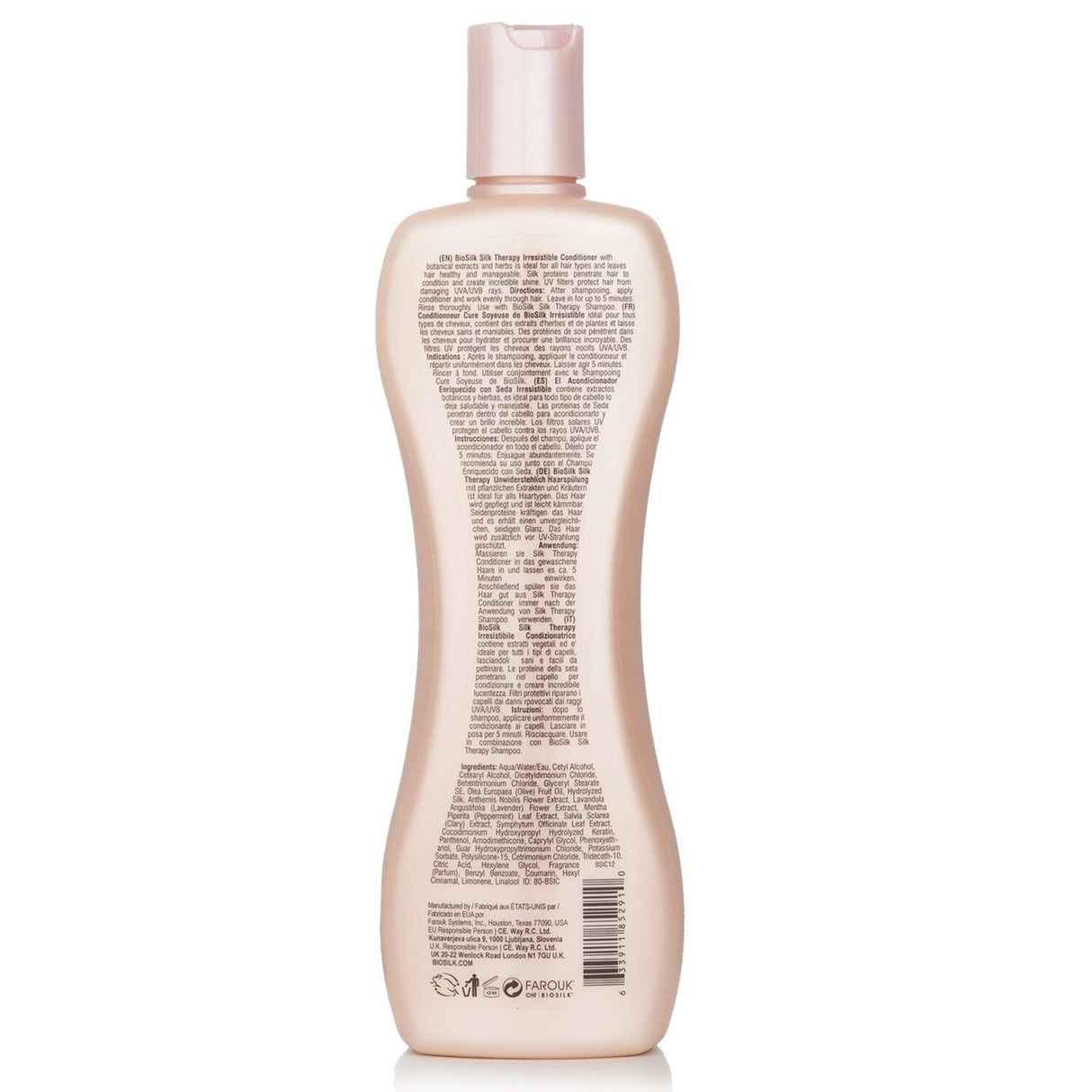 Luxurious BioSilk Therapy Irresistible Conditioner (355ml) enriches hair with silk proteins for smooth, shiny, and frizz-free results.