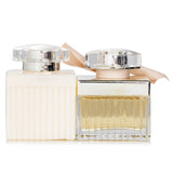 Chloe Coffret set featuring 50ml Eau de Parfum and 100ml Body Lotion, designed for luxurious fragrance layering.