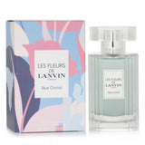 Lanvin Les Fleurs Blue Orchid Eau De Toilette in a 50ml spray, featuring floral woody notes of lemon, apple, iris, and musk.