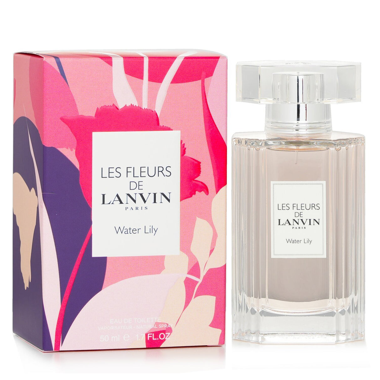 Lanvin Les Fleurs Water Lily Eau De Toilette 50ml, a fresh floral scent with grapefruit, pomegranate, and calming jasmine notes.