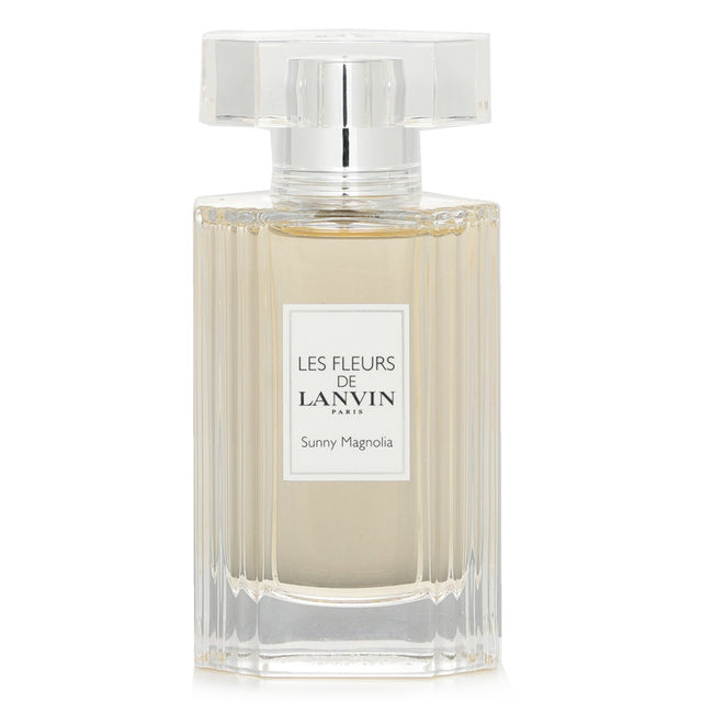 Lanvin Les Fleurs Sunny Magnolia Eau De Toilette 50ml, a floral fruity perfume with notes of mandarin, jasmine, and sandalwood.