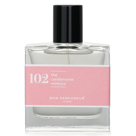 An elegant 30ml floral eau de parfum with notes of tea, cardamom, and mimosa, perfect for any occasion.