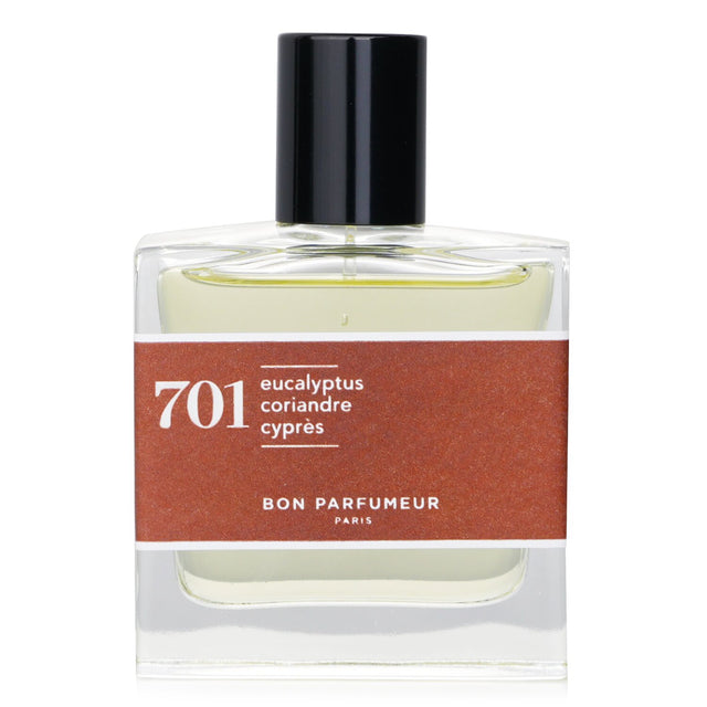 Aromatic fresh Bon Parfumeur - 701 Eau De Parfum Spray featuring eucalyptus, coriander, and warm base notes in a stylish bottle.