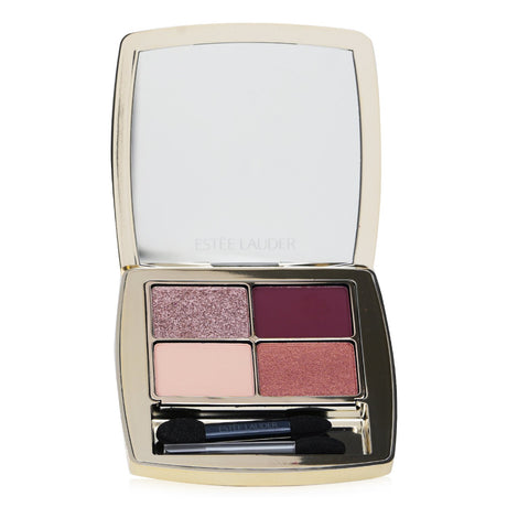 Estee Lauder Pure Color Envy Luxe Eyeshadow Quad #03 Aubergine Dream with four richly pigmented shades for versatile eye looks.