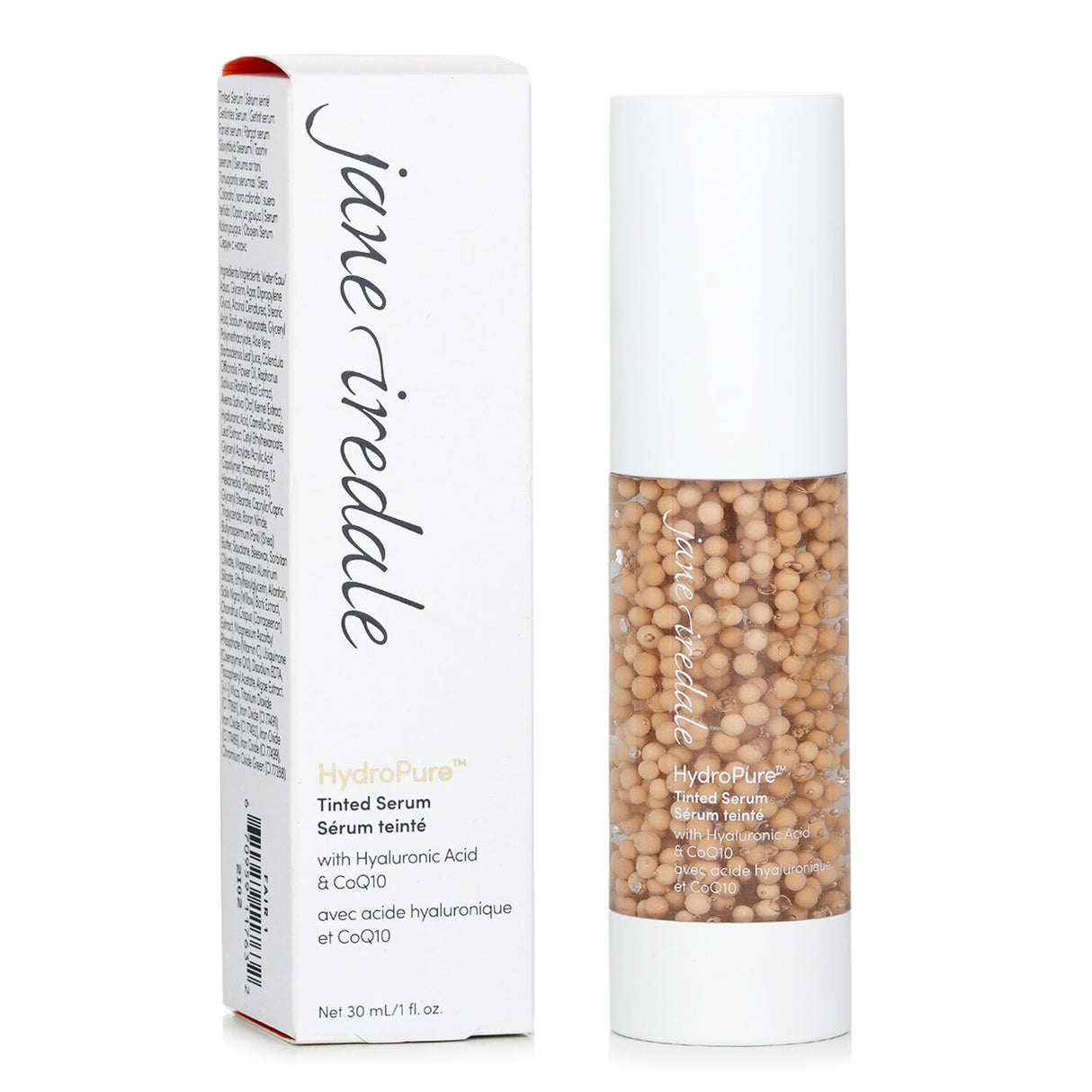 Jane Iredale HydroPure Tinted Serum with Hyaluronic Acid + CoQ10 #Fair 1 30ml/1o