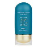 Ottie Water Barrier Sunscreen SPF50+ with lightweight cream-gel texture, deep hydration, and UV protection, ideal for all skin types.