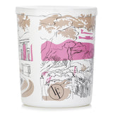 Luxurious Mediterranean Garden Candle in white glass, featuring floral and fruity scents; burns for 40 hours, handcrafted in France.