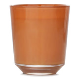 Bougies la Francaise Vanilla Blond Scented Candle in a sleek glass holder, emitting sweet vanilla combined with orange and jasmine notes.