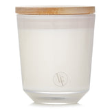 Elegant Bougies la Francaise Garden Scented Candle in white glass, featuring a green floral scent and eco-friendly vegetable wax.