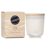 Bougies la Francaise Vegetable Wax The Lake Candle in sleek white glass, evoking the fresh scent of alpine lakes for serene ambiance.