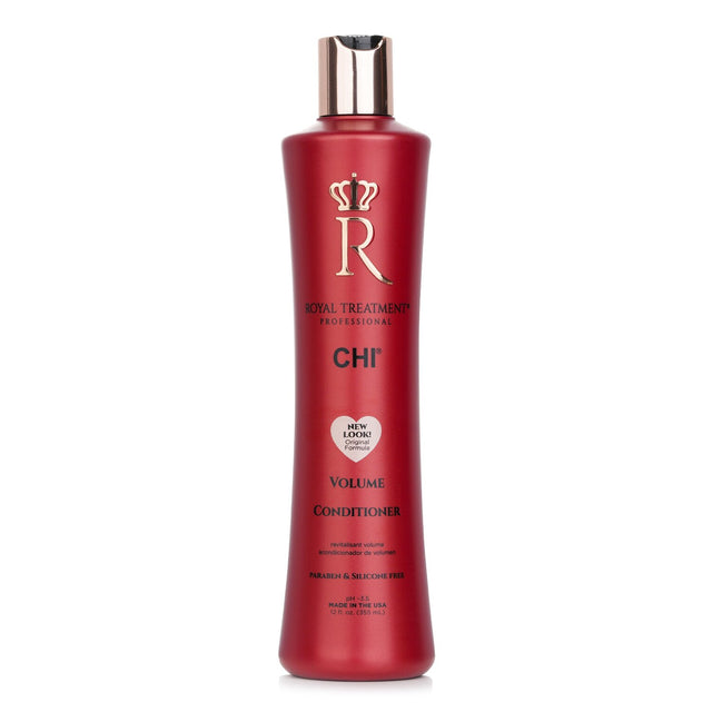 CHI Royal Treatment Volume Conditioner for fine, limp hair; enriched with white truffle and pearl for added volume and hydration.