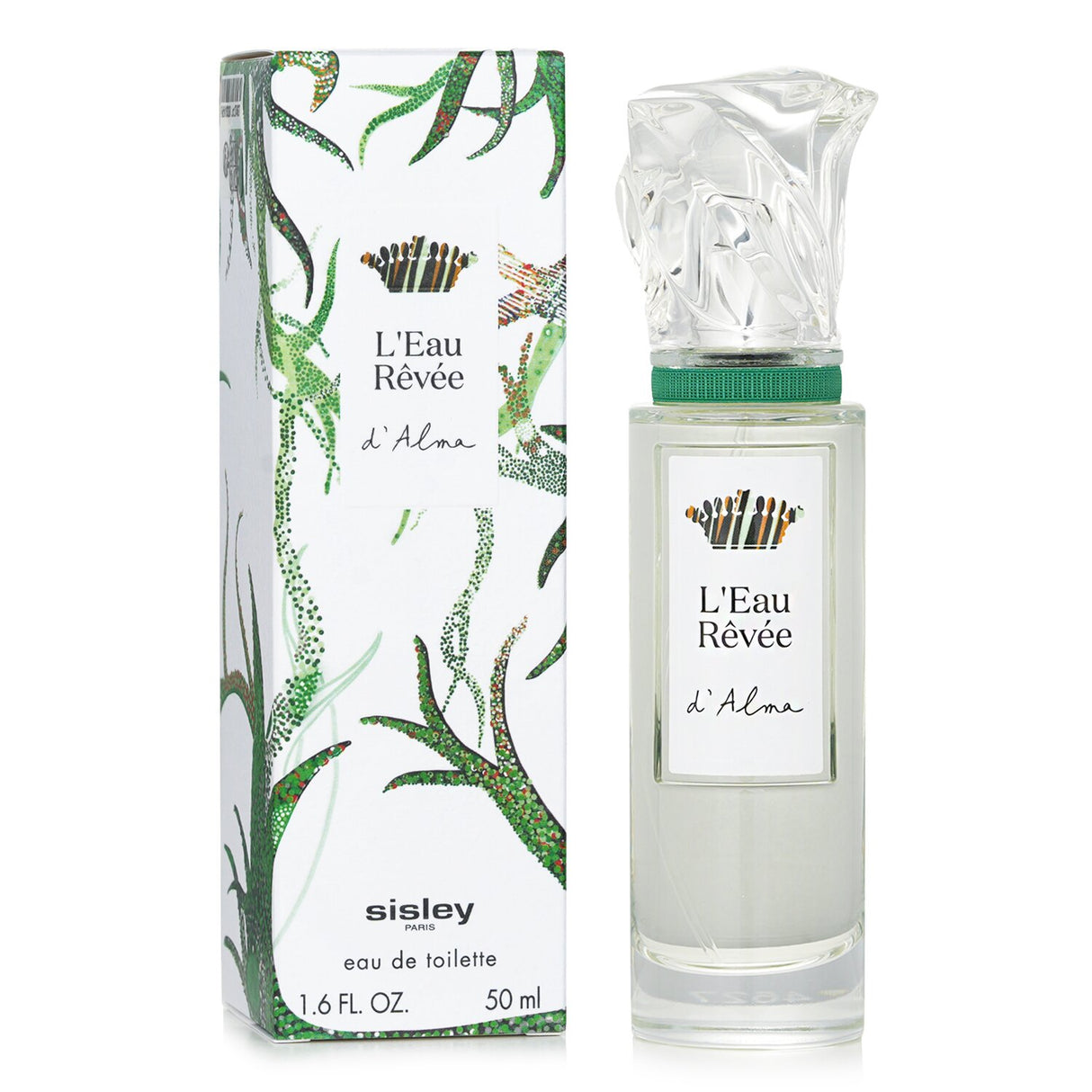 Sisley L'Eau R�v�e d'Alma 50ml Eau De Toilette, a floral fragrance with bergamot, iris, and vetiver in recyclable packaging.