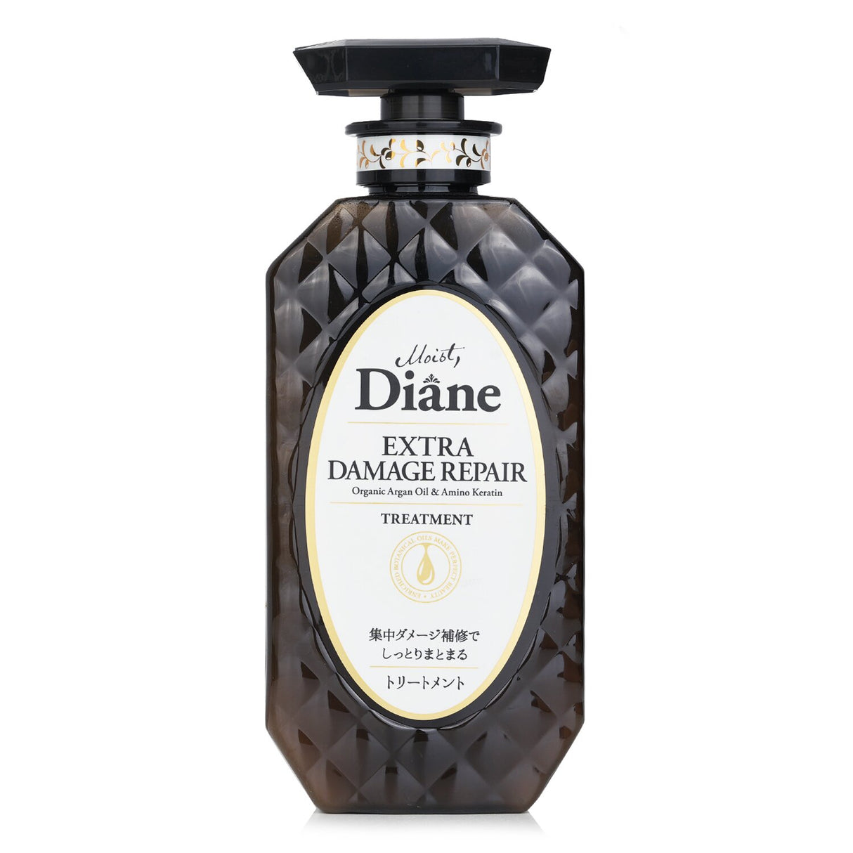 Moist Diane Extra Damage Repair Treatment 450ml: Intensive hair care for damaged hair, enriched with Amino Keratin and Organic Cactus Oil.