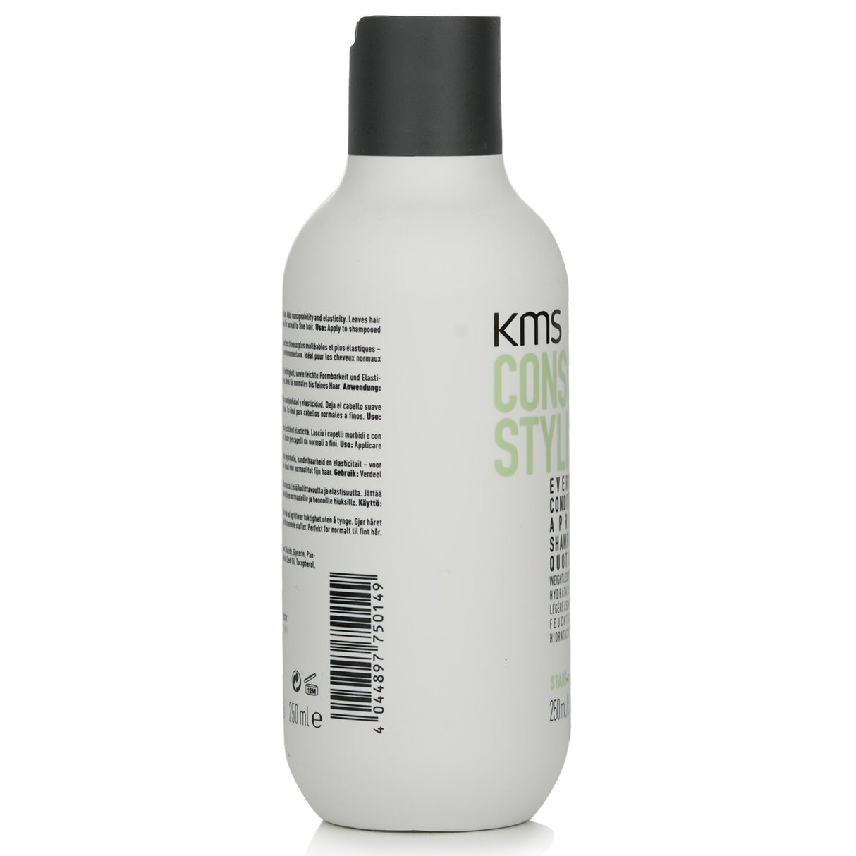 KMS California Conscious Style Everyday Conditioner in 250ml, enriched with 98% natural ingredients for soft, shiny hair.