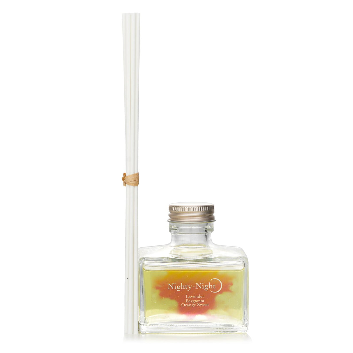 Reed diffuser featuring lavender, bergamot, and orange sweet essential oils for promoting restful sleep and relaxation.