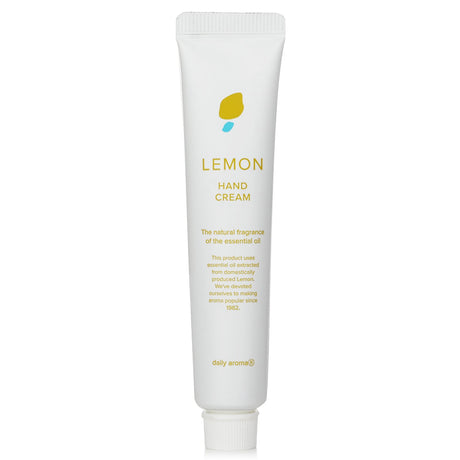 Setouchi Lemon Mini Hand Cream - 20g, Japanese moisturizer with shea butter, olive oil, and zesty citrus scent for soft hands.