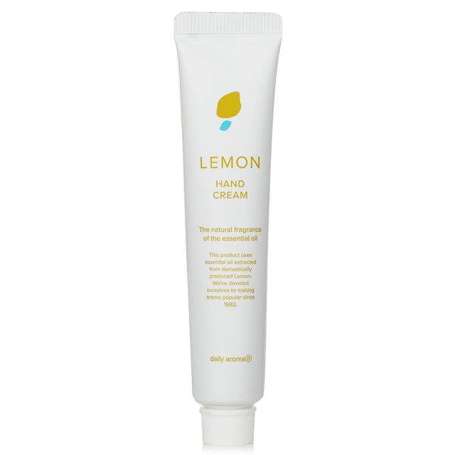 Setouchi Lemon Mini Hand Cream - 20g, Japanese moisturizer with shea butter, olive oil, and zesty citrus scent for soft hands.