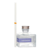 Lavender reed diffuser in a colorful gift box, 120ml, with plant-derived ingredients for long-lasting, soothing fragrance.