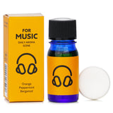 Essential oil blend #For Music with Orange, Peppermint, and Bergamot, enhancing musical experiences and relaxation.