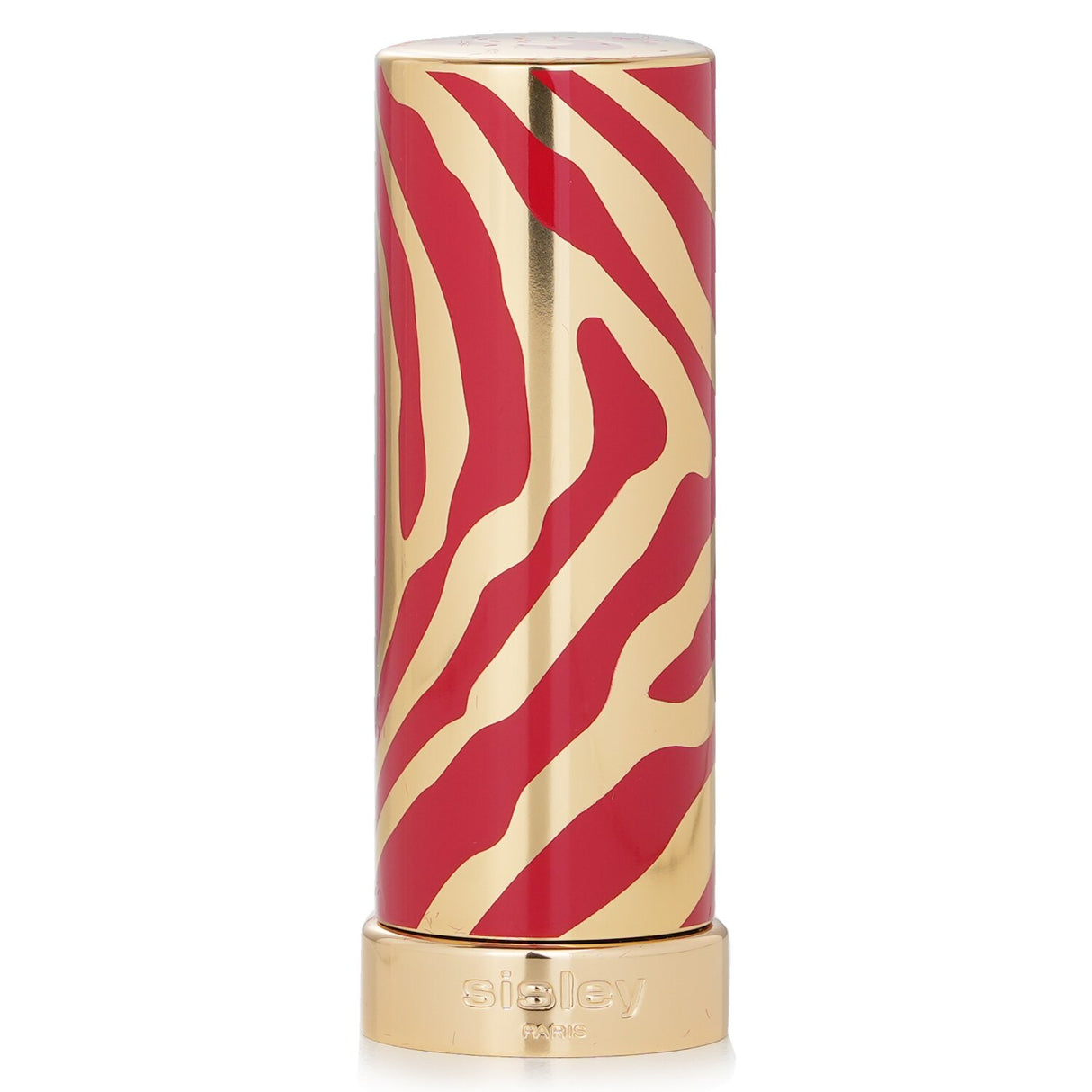 Limited edition Sisley lipstick in #16 Beige Beijing, featuring zebra-striped design and luxurious hydrating formula.