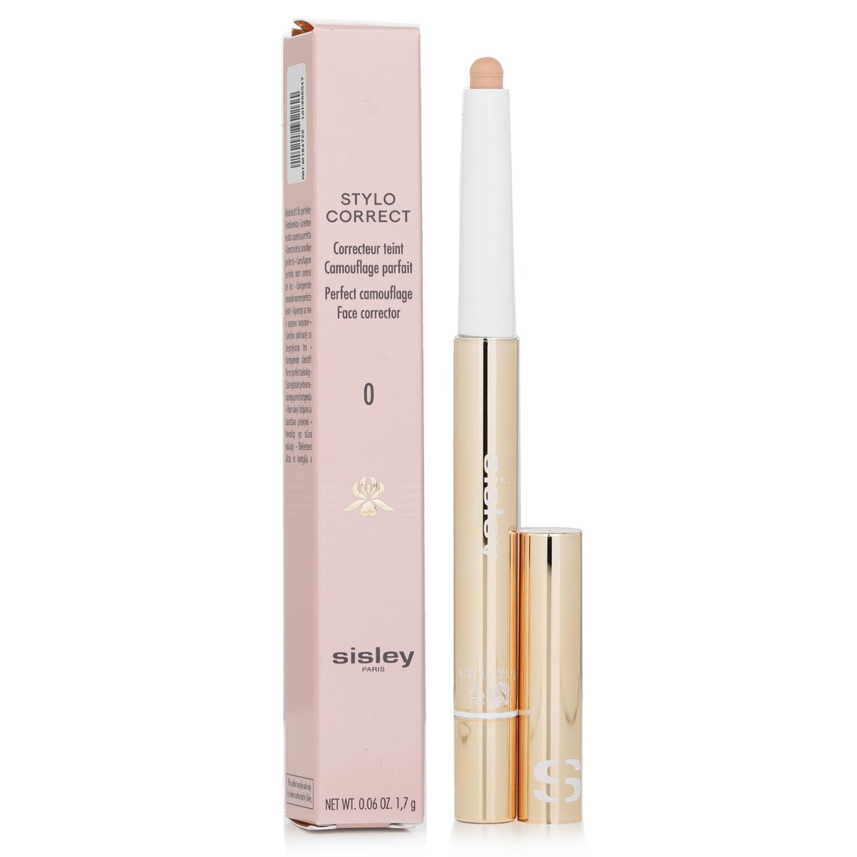 High-coverage concealer pen #0 from Sisley, blending seamlessly for a radiant, polished complexion with soothing ingredients.