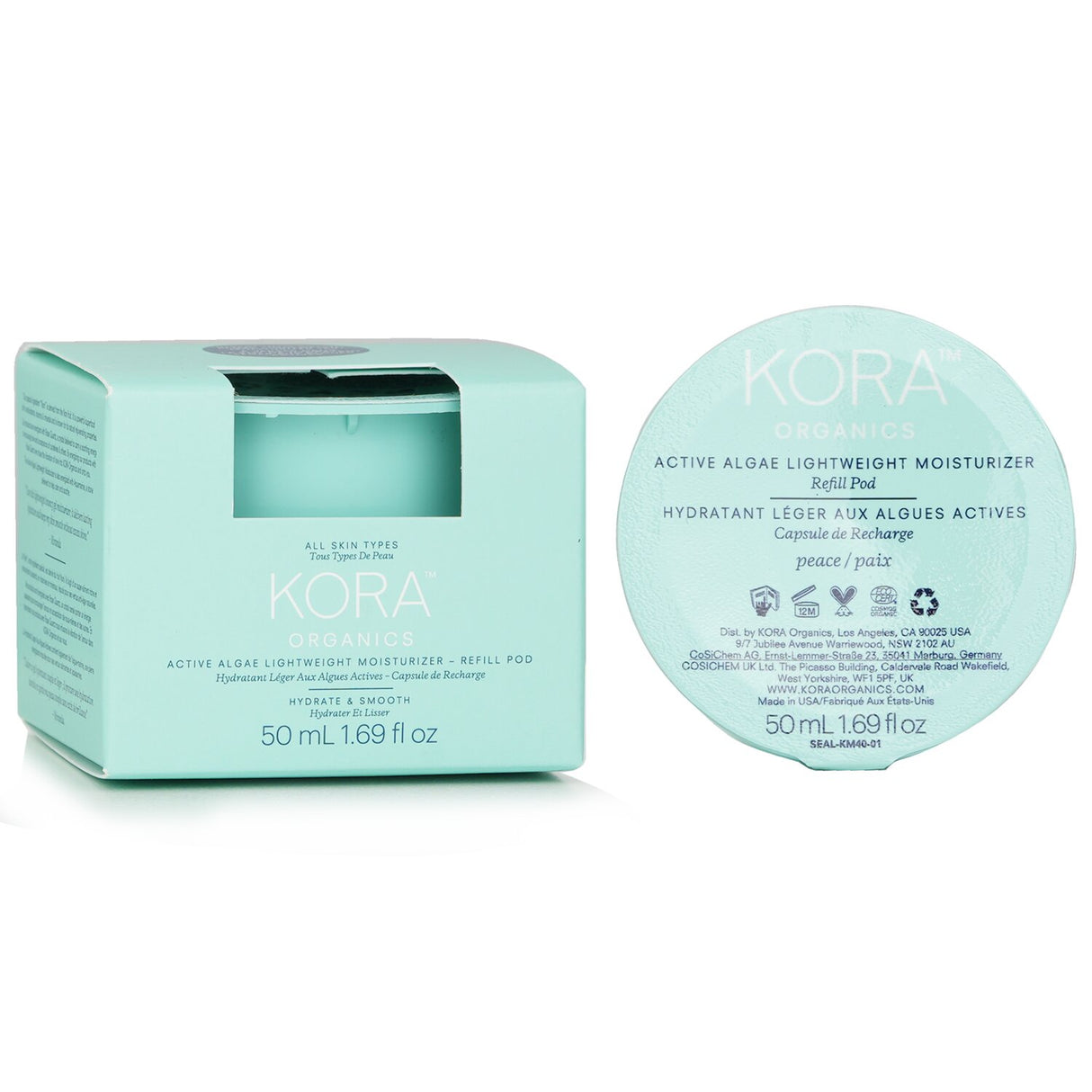 Kora Organics - Active Algae Lightweight Moisturizer Refill  - 50ml/1.69oz
