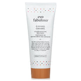 Evo Fabuloso Caramel treatment in 220ml bottle, revives and boosts color for blonde hair, enhances shine and softness.