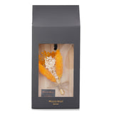 Scented sachet featuring orange and cinnamon aromas, blending fruity and floral notes for a calming ambiance.
