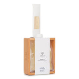Elegant reed diffuser set with wooden stand, 270ml of soothing fragrance for relaxation and home decor.