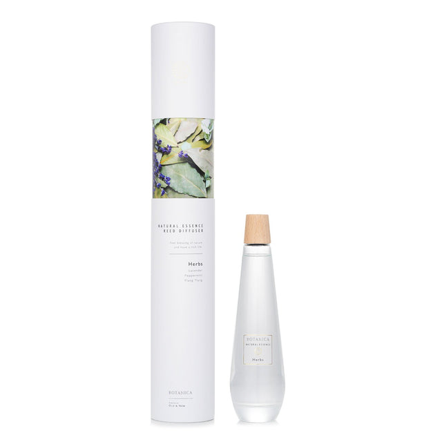 Elegant pyramid-shaped reed diffuser with herbaceous scents; infused with peppermint, lavender, and lemongrass.