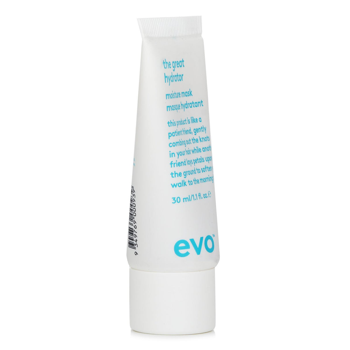 Evo Great Hydrator Moisture Mask for dry, frizzy hair, providing deep hydration and vibrant color protection.