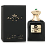 Amouroud Elixir La Rose Noire, a 75ml unisex perfume featuring dark rose, cardamom, and earthy oud for an enchanting experience.