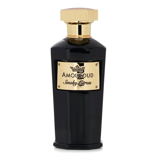 Amouroud Smoky Citrus Eau De Parfum in 100ml, a vibrant unisex fragrance blending citrus and smoky notes for confidence and joy.