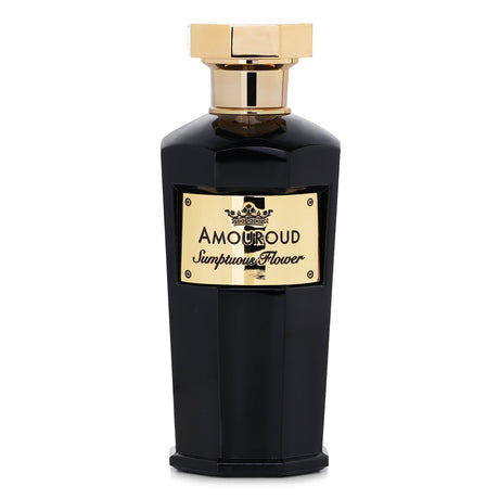 Amouroud Sumptuous Flower Eau De Parfum Spray, a rich floral woody scent for all occasions, in a 100ml bottle.