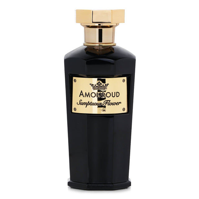 Amouroud Sumptuous Flower Eau De Parfum Spray, a rich floral woody scent for all occasions, in a 100ml bottle.